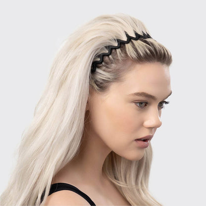 Zig Zag Headband 2pc - Black &amp; Tort