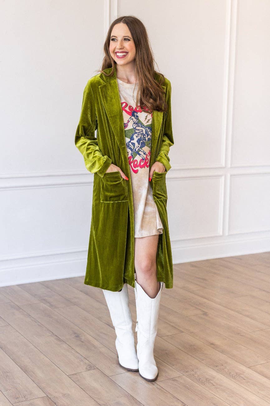 Hard Candy Velvet Jacket GREEN