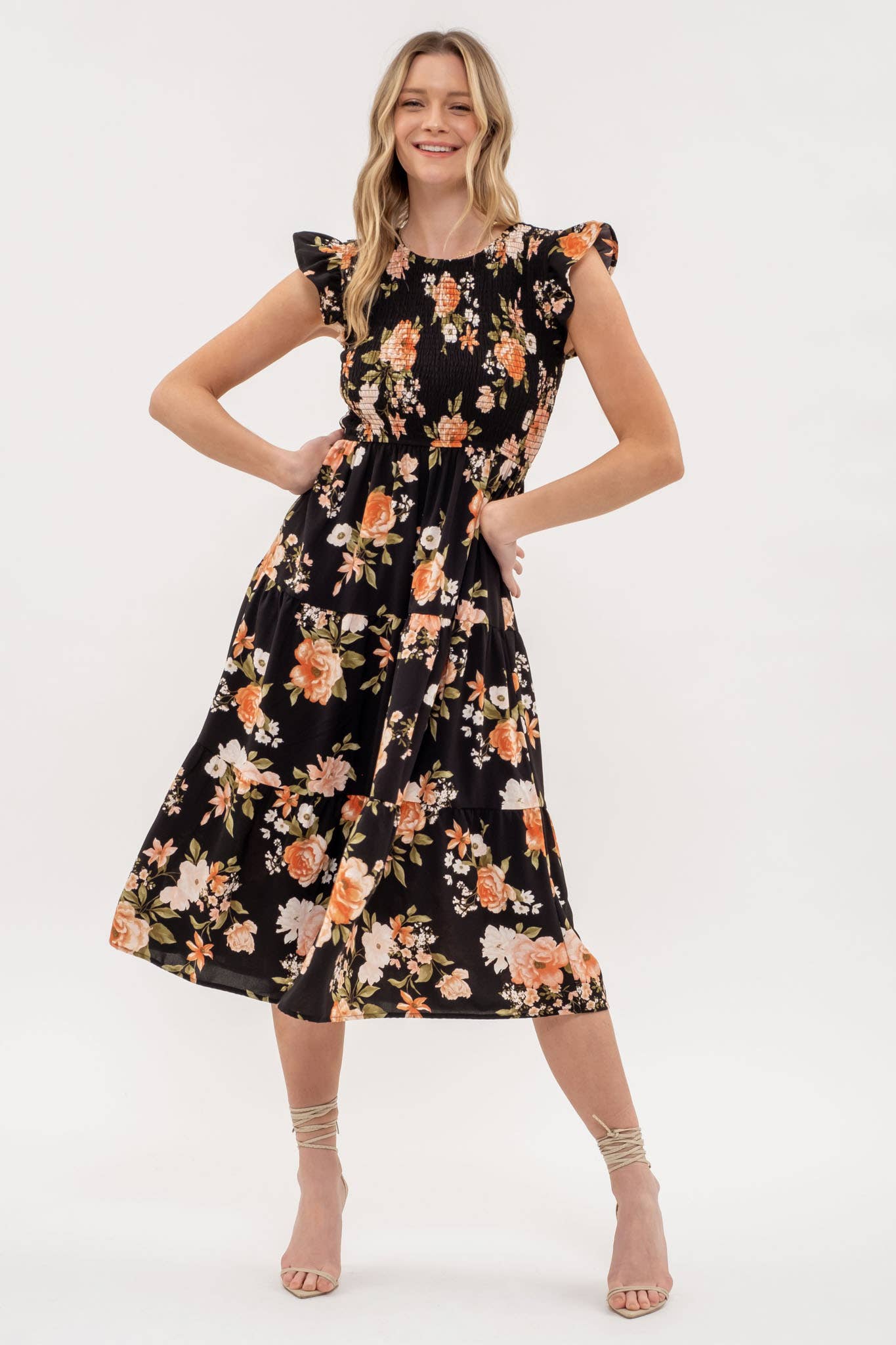 Floral Fields Smocked Dress