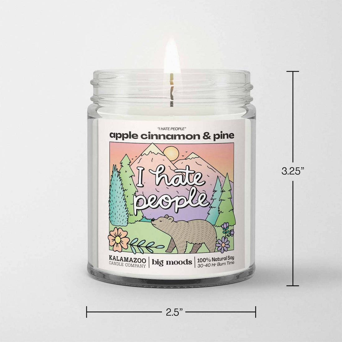 &quot;I Hate People&quot; Candle