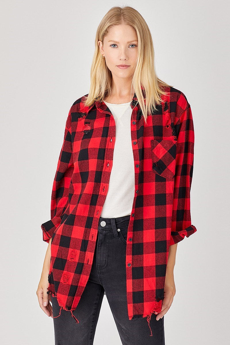 Lumberjack Plaid 100% Cotton Top