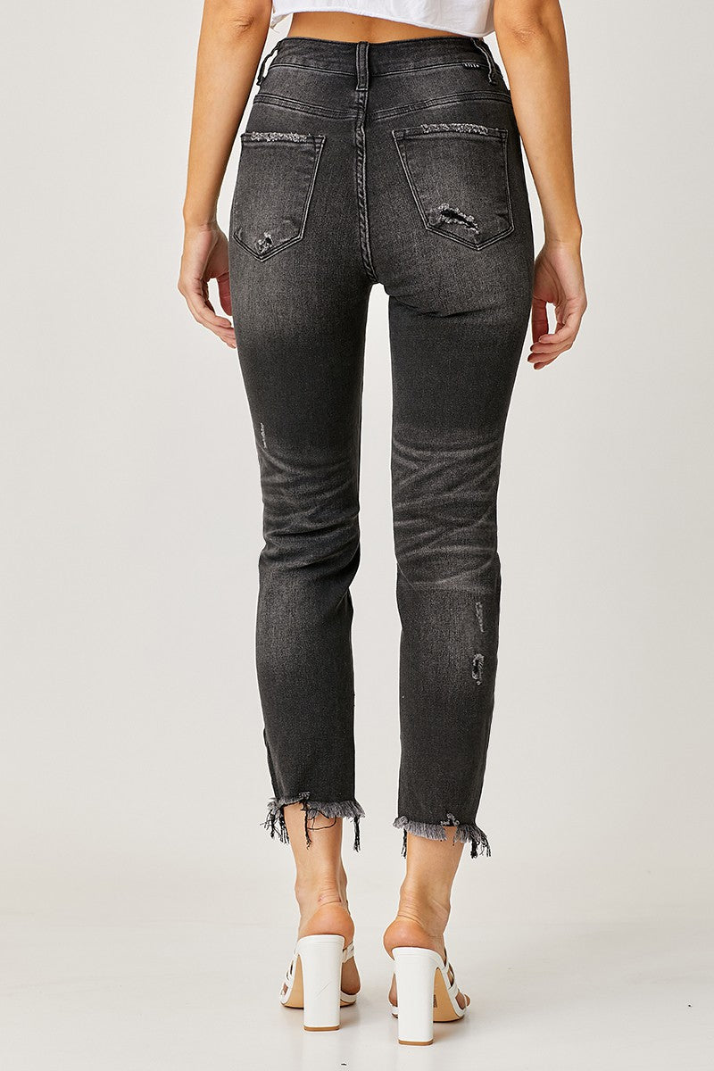 Onyx Destructed Slim Skinny Jean