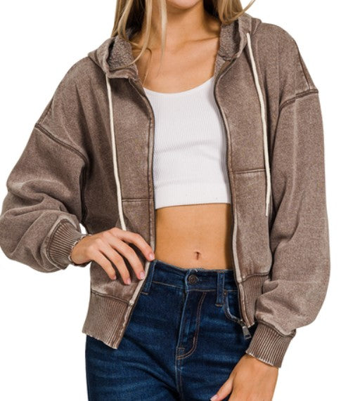 Crazy Coco Zip Up Sweatshirt