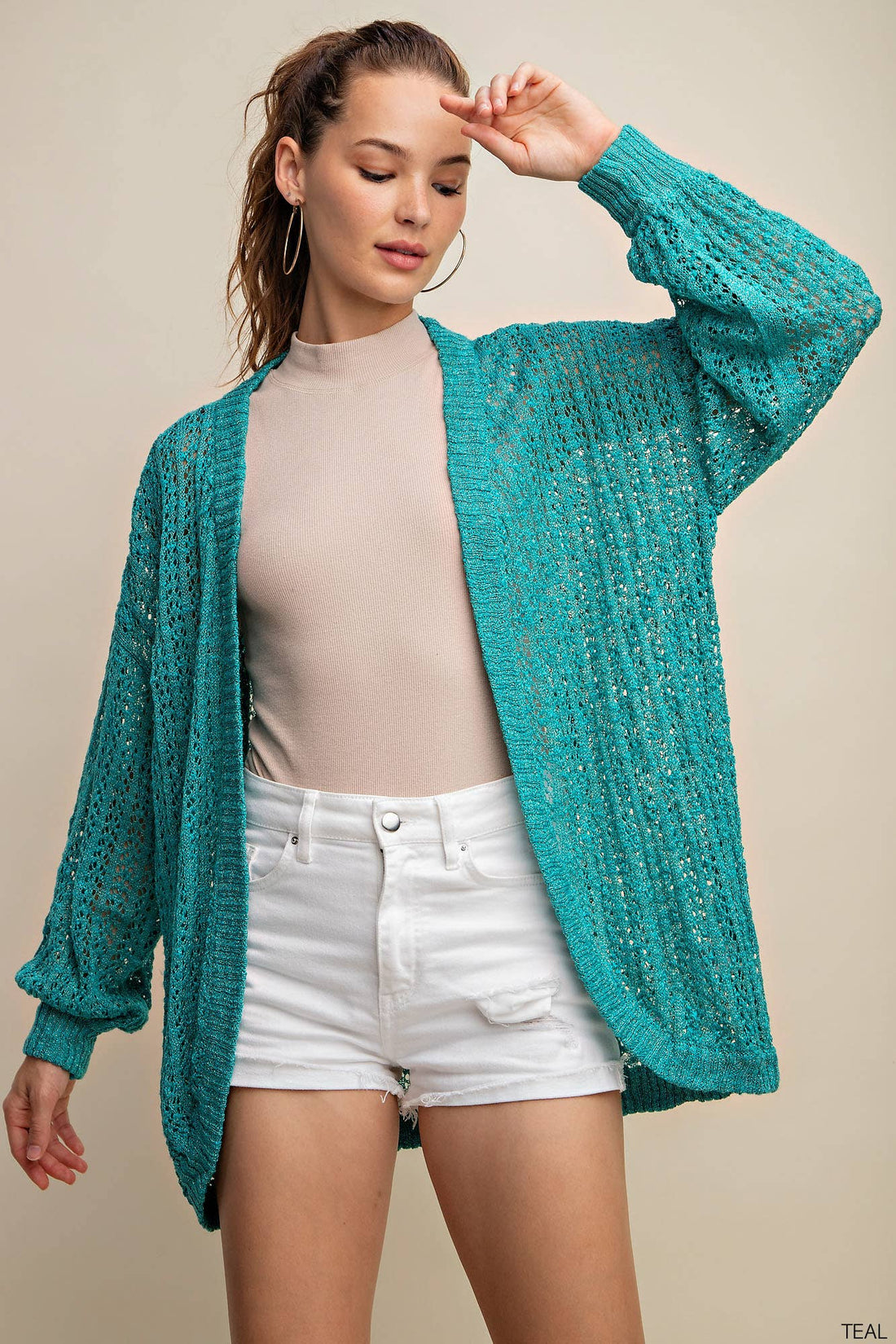 Shimmer Shine Teal Cardigan