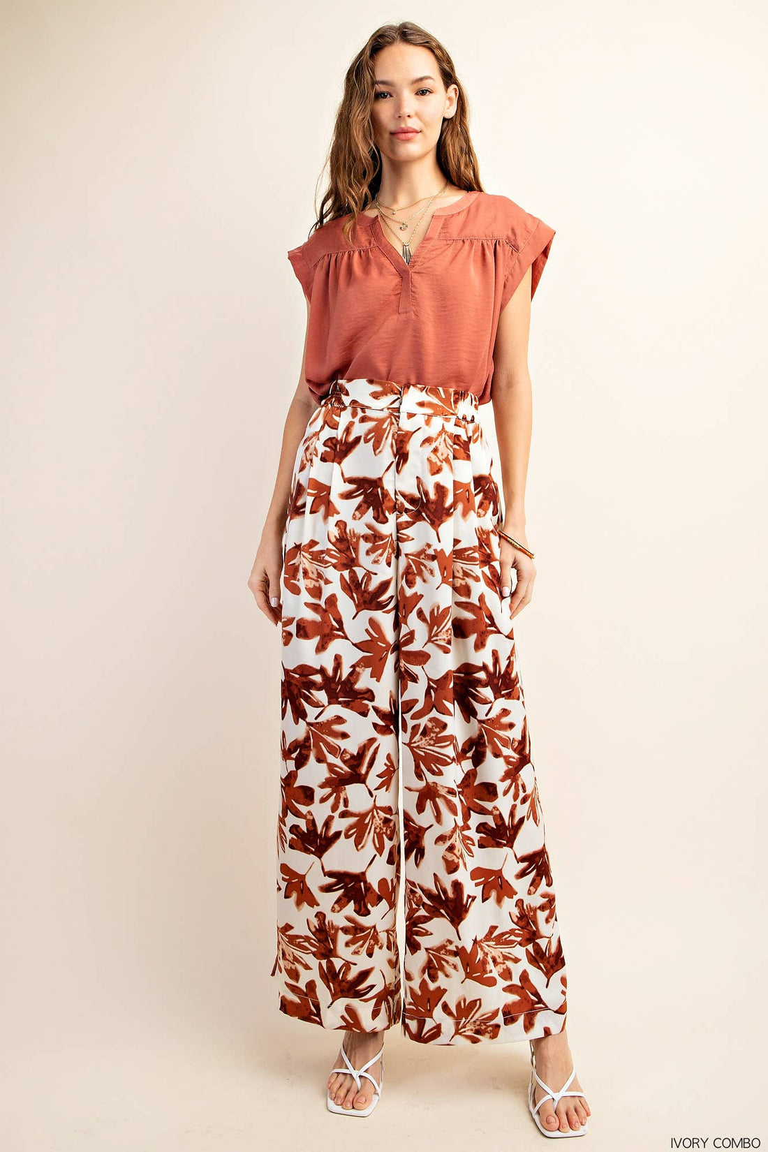 Fall Leaves Palazzo Pants