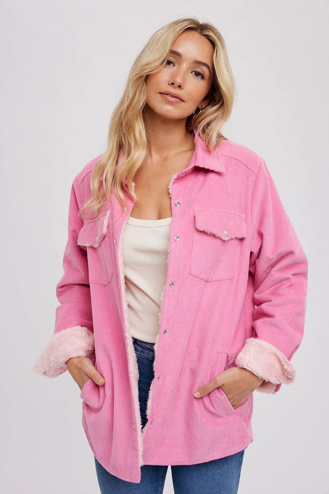 Viva La Barbie Sherpa Lined Jacket